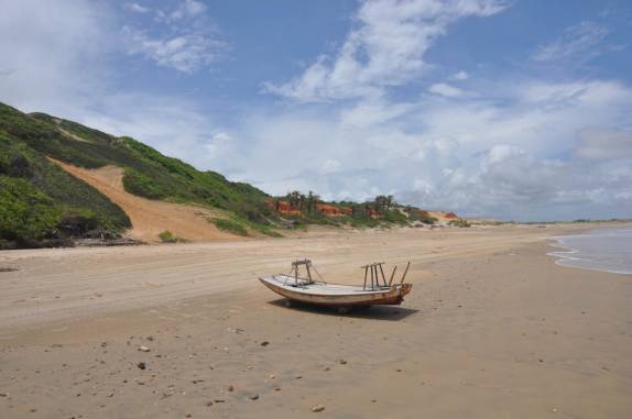 Pqueno barco na praia em Lagoinha - CE
